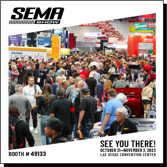 SEMA Banner for Excel Tire Booth #49133
